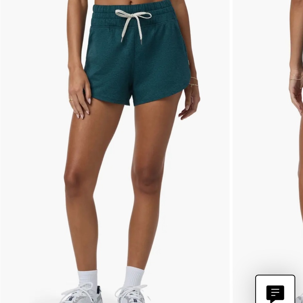 Vuori Teal Athletic Shorts